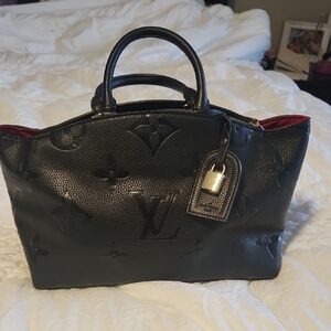 Luxury inspired Black Satchel